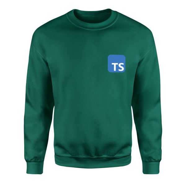 Typescript Sweatshirt L - Nefti Yeşili