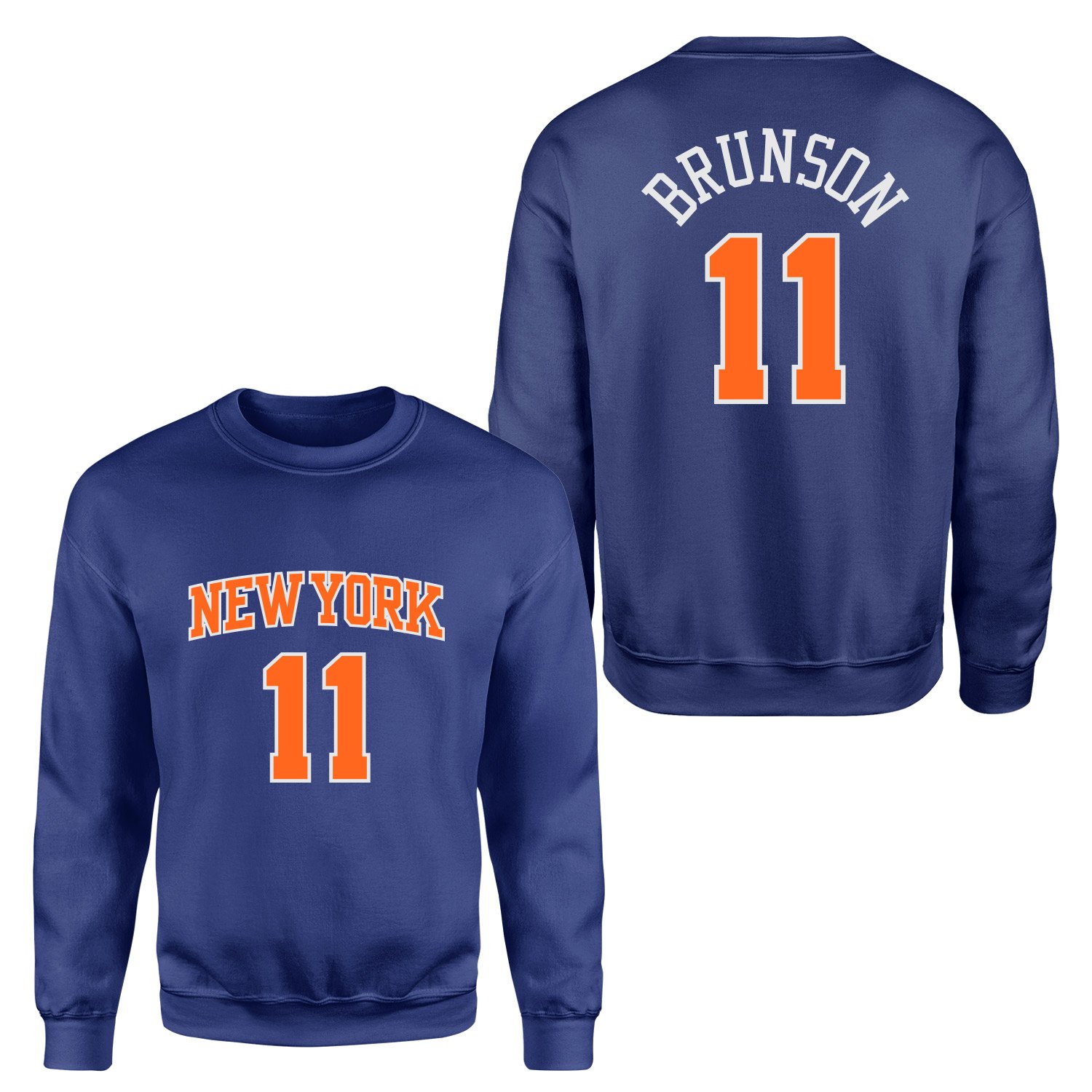Jalen Brunson 11 New York Sweatshirt S - İndigo Mavisi
