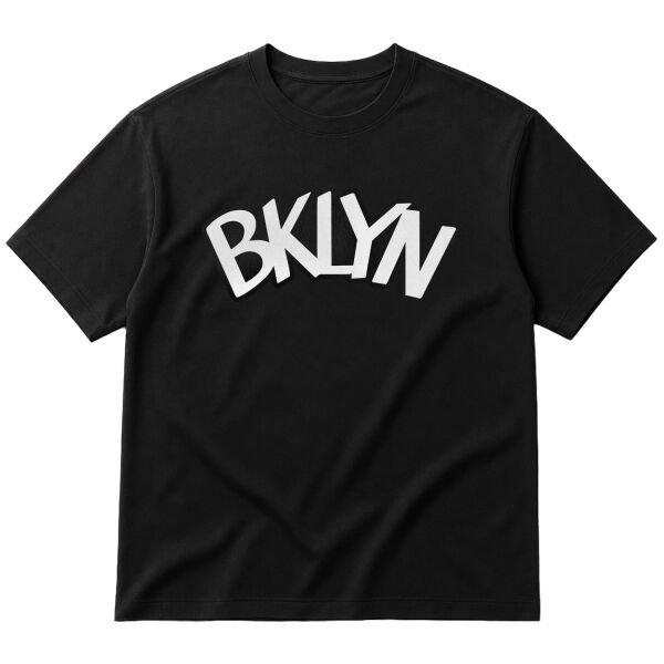 BKLYN Oversize Tişört M - Siyah