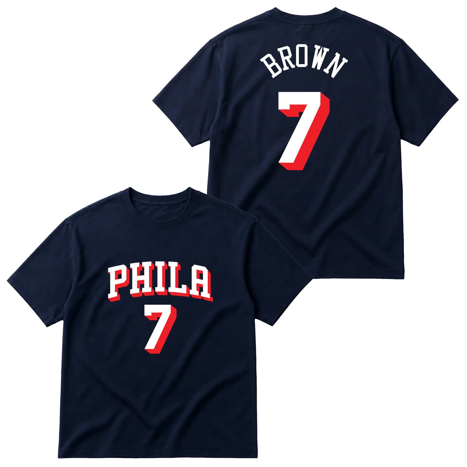 Jaylen Brown Philadelphia Forma Oversize Tişört