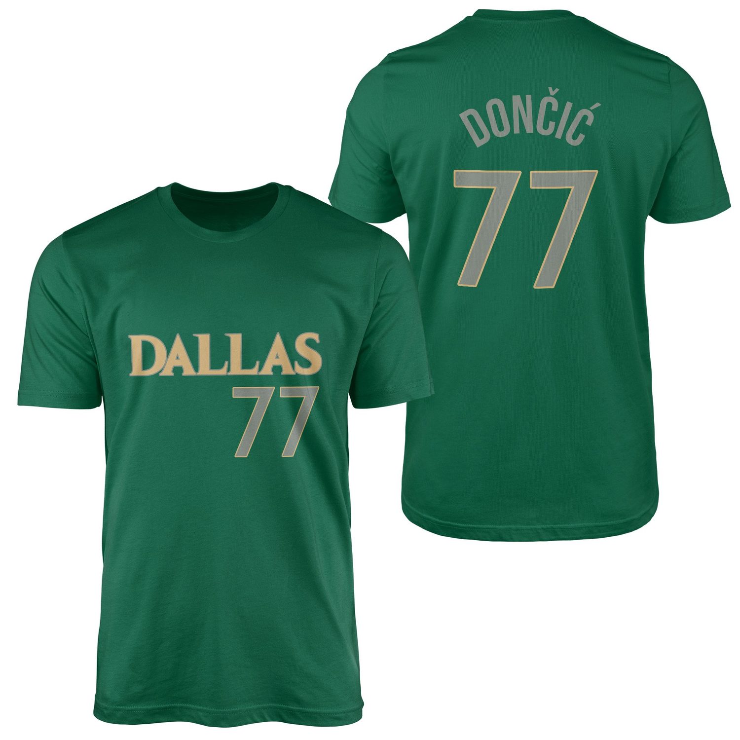 Luka Doncic 77 Forma Tişört XL - Nefti Yeşili