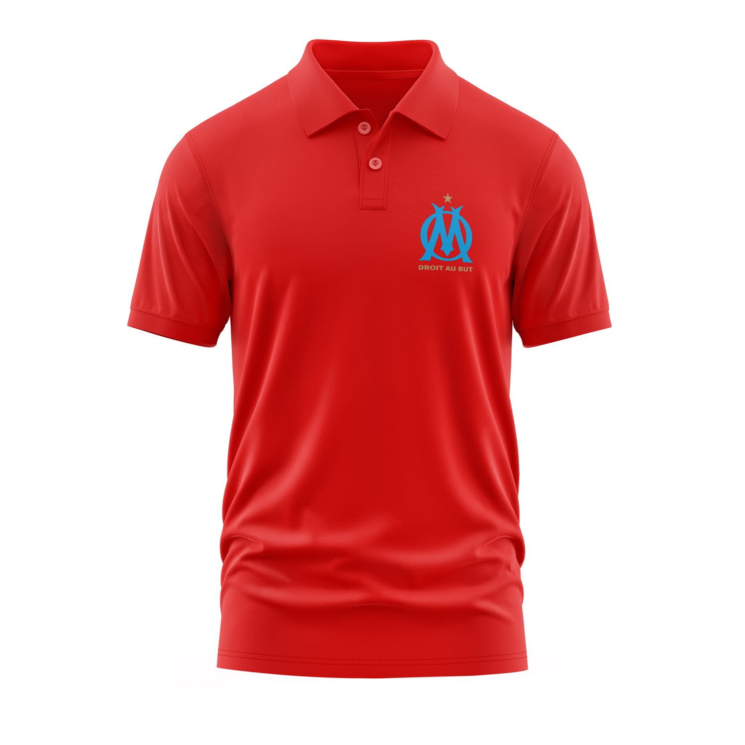 Olympique de Marseille Polo Tişört L - Kırmızı