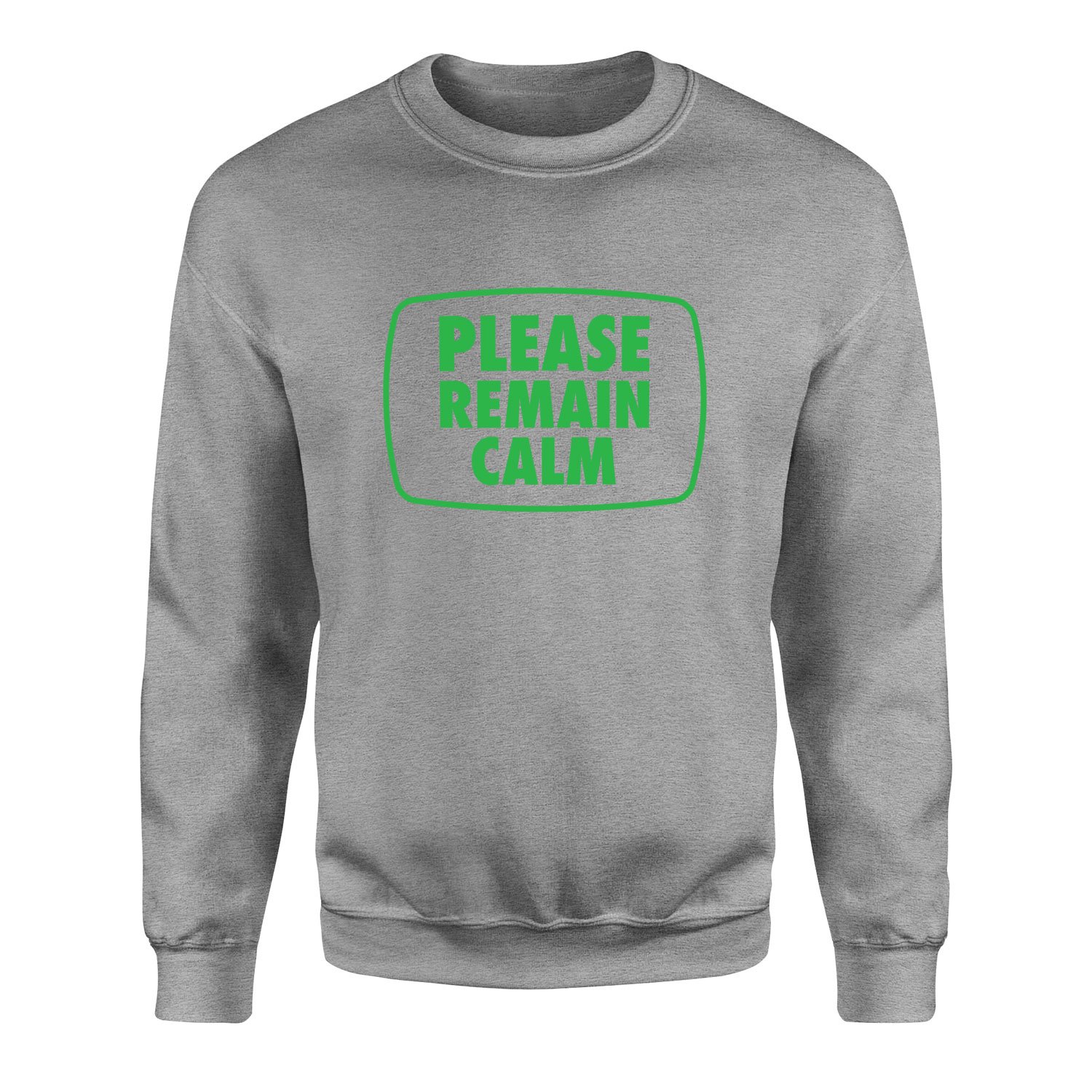 Please Remain Calm | Fallout Sweatshirt S - Gri