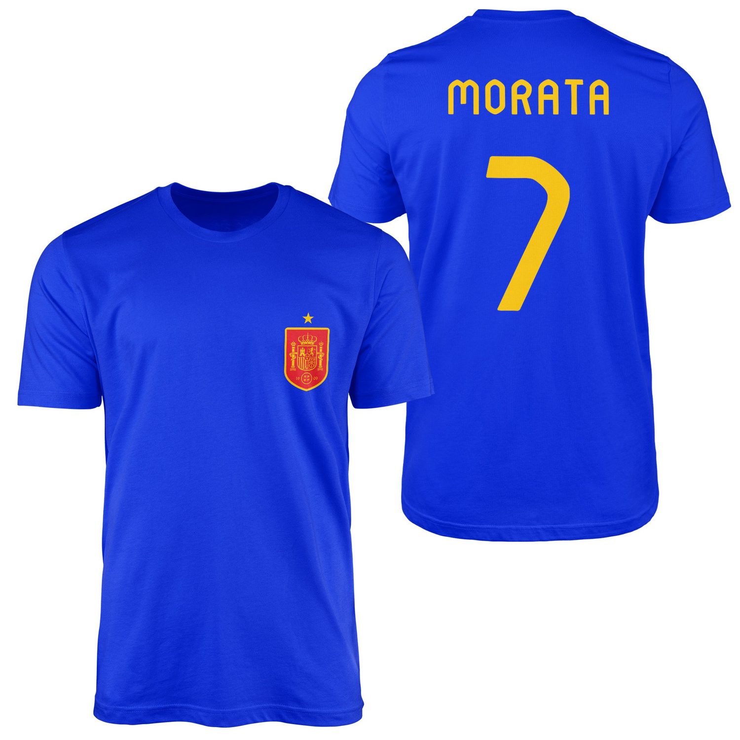 Morata | İspanya 2024 Forma Tişört L - Mavi