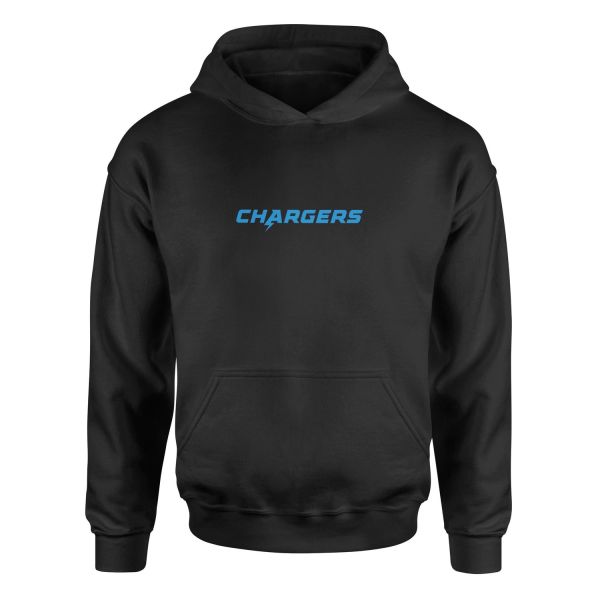 LA CHARGERS Iconic Hoodie M - Siyah
