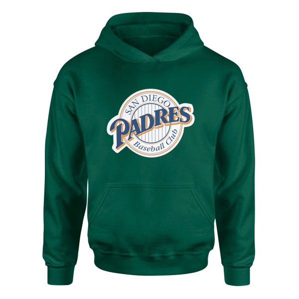 San Diego Padres Baseball Hoodie L - Nefti Yeşili