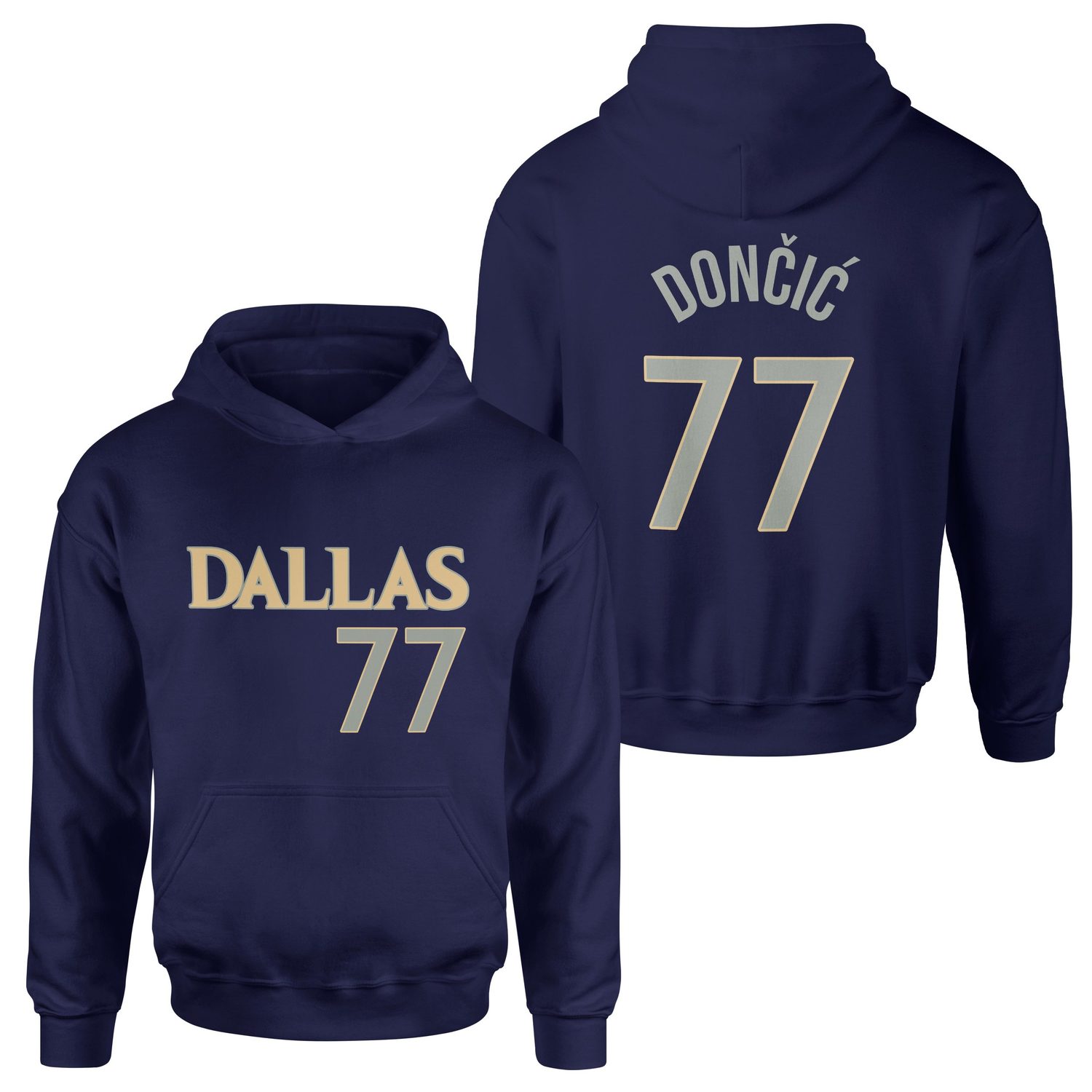 Luka Doncic 77 Forma Hoodie M - İndigo Mavisi