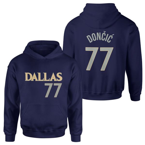 Luka Doncic 77 Forma Hoodie M - İndigo Mavisi