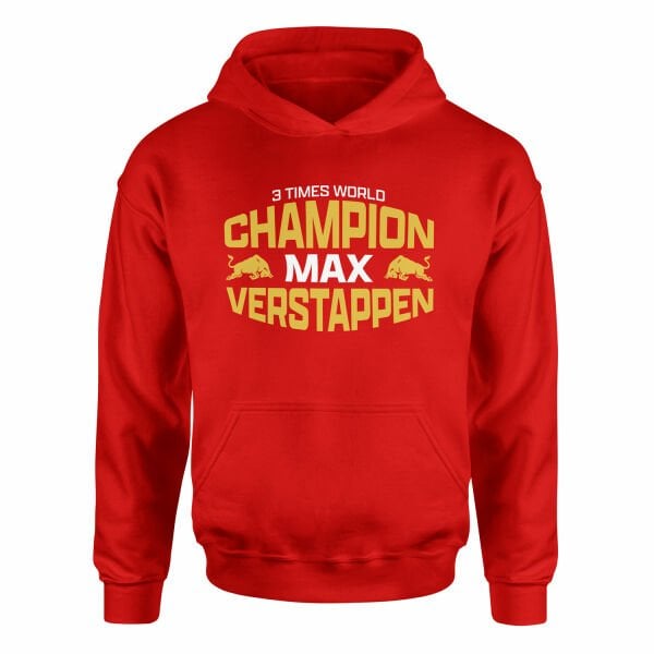 Max Verstappen 3 Times World Champion Hoodie