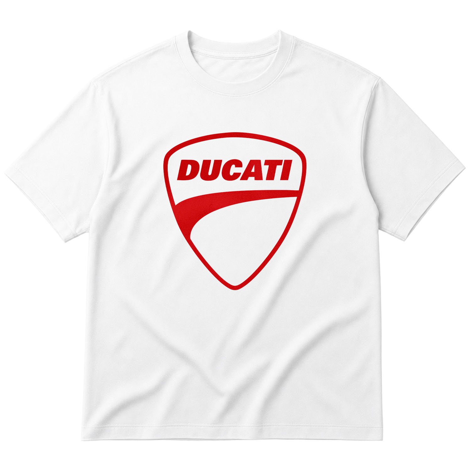 Ducati Shield Oversize Tişört L - Beyaz