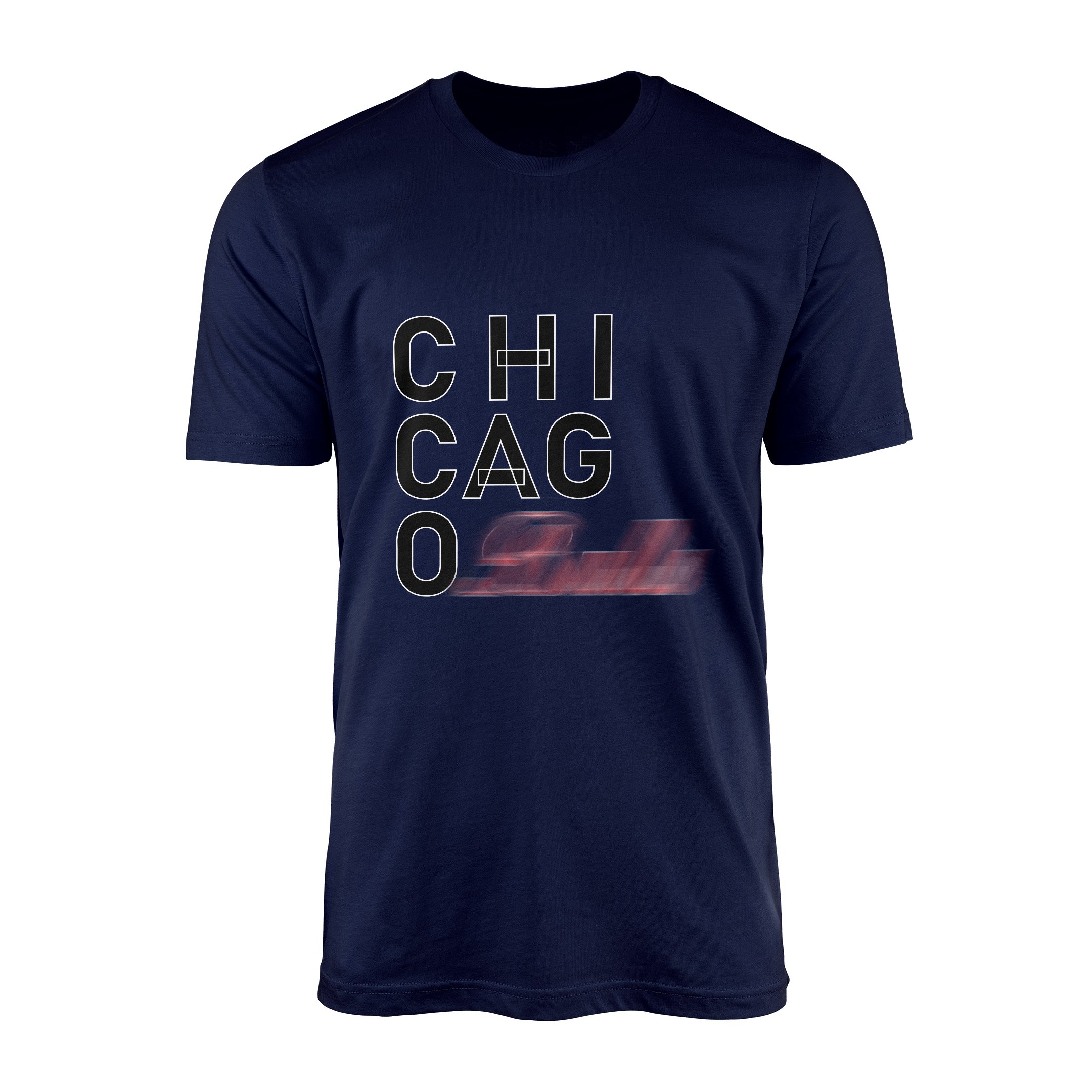 Chicago Tişört L - İndigo Mavisi