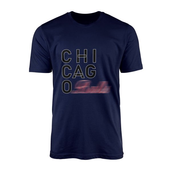 Chicago Tişört L - İndigo Mavisi