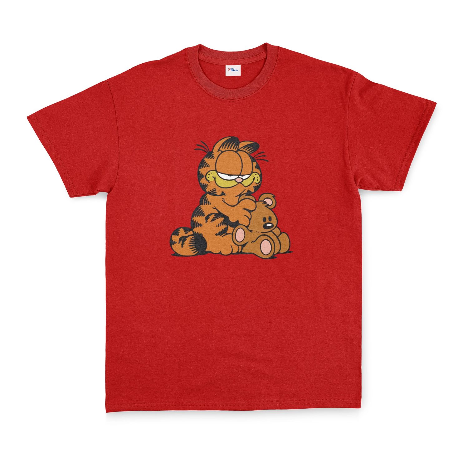 Garfield Tişört L - Kırmızı