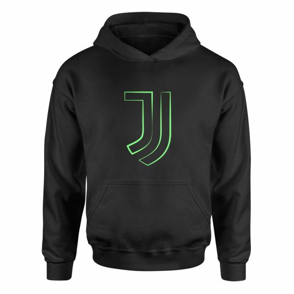 Juventus Green Strokes Hoodie M - Siyah