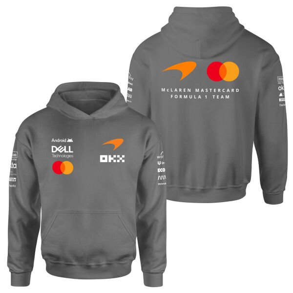 McLaren Racing 2026 Teamline Hoodie XL - Füme