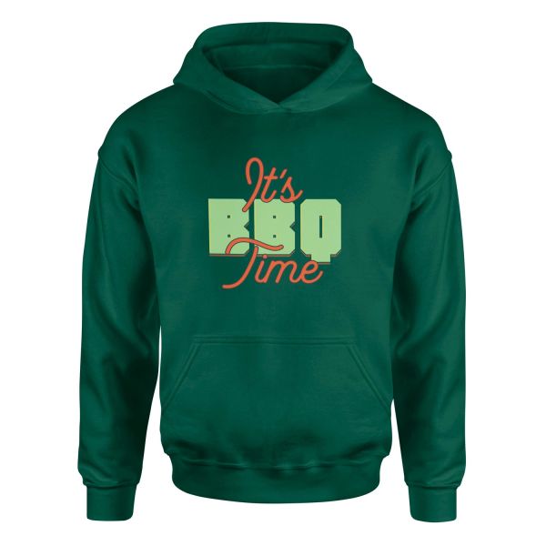 It’s BBQ Time Hoodie L - Nefti Yeşili