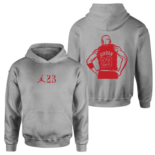 MJ 23 Unstoppable Red |  Air Jordan Hoodie S - Gri