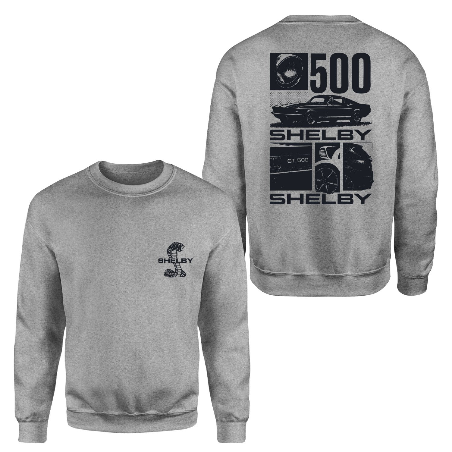 Shelby GT 500 Sweatshirt XL - Gri