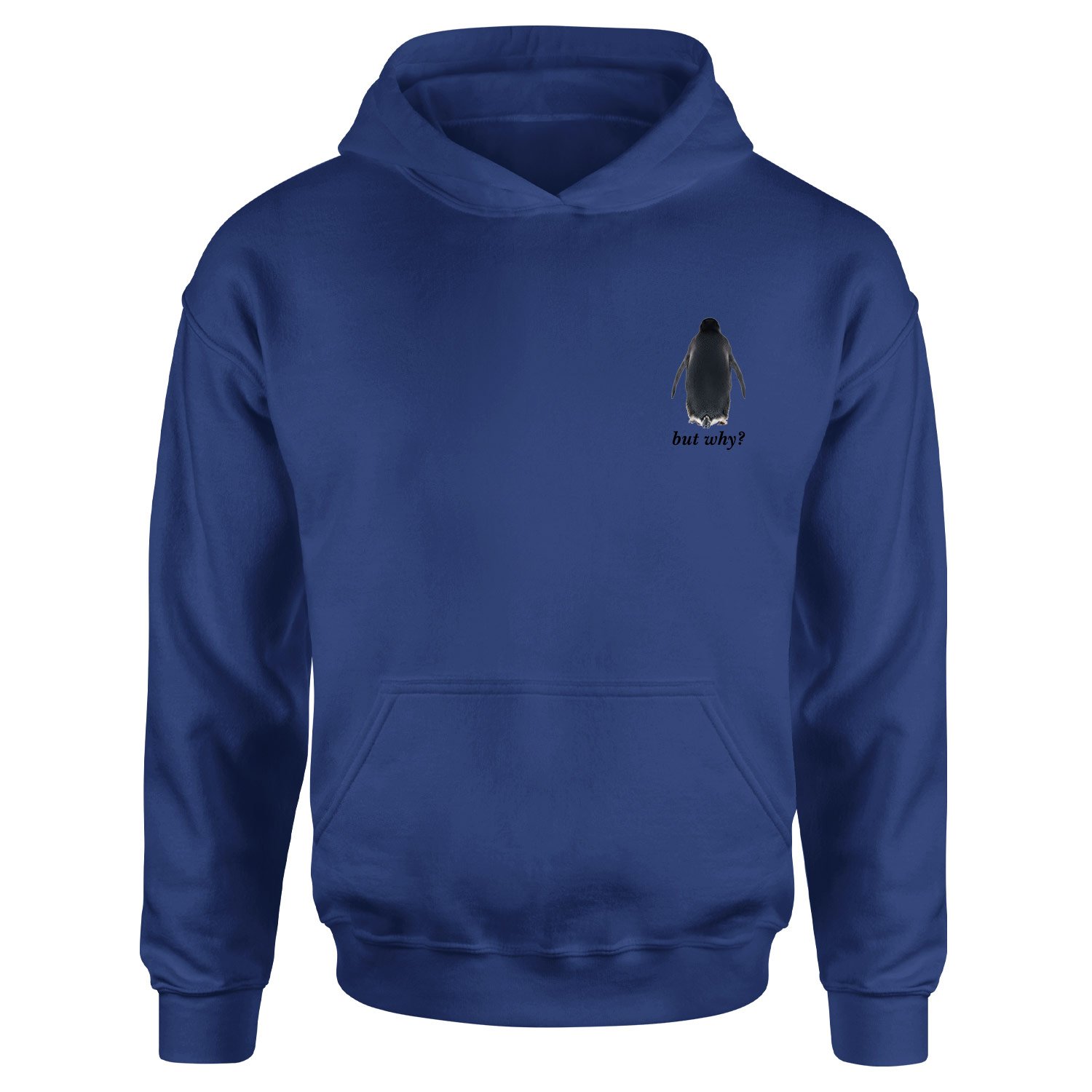 but why? Hoodie S - İndigo Mavisi