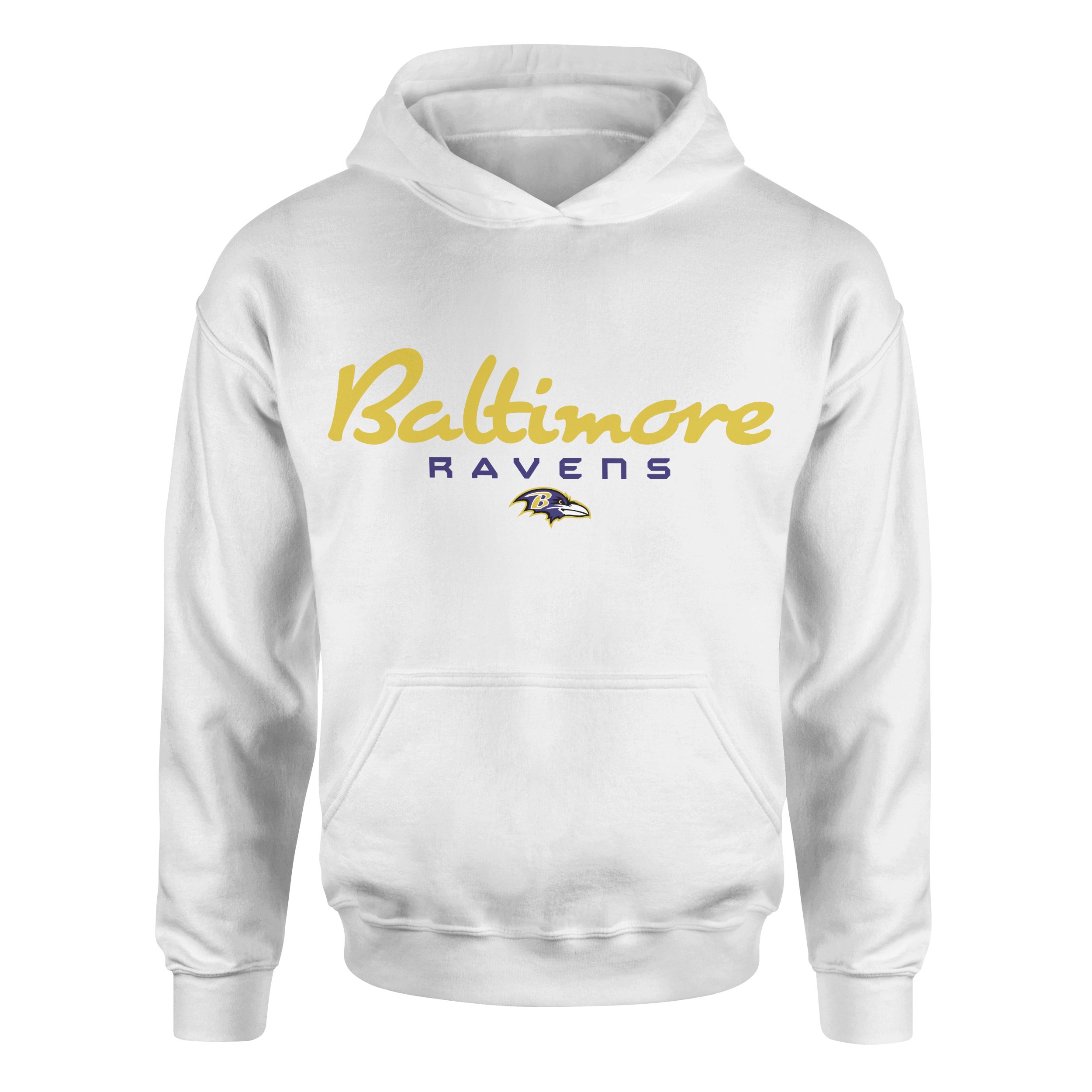 Baltimore Ravens Charm City Hoodie S - Beyaz
