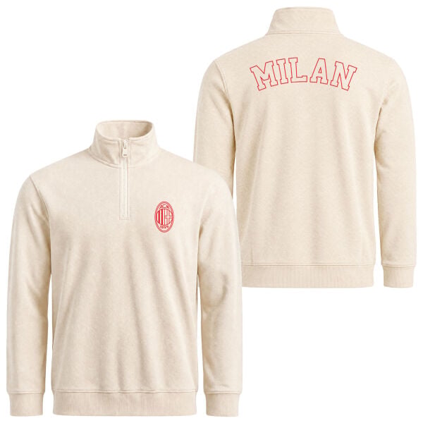 Sempre Milan Yarım Fermuarlı Sweatshirt