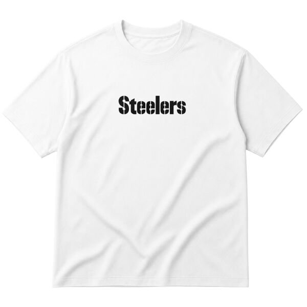 PGH STEELERS Iconic Oversize Tişört L - Beyaz