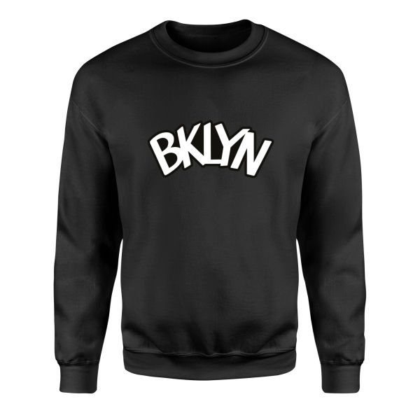 BKLYN Sweatshirt L - Siyah