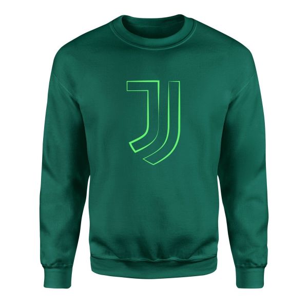 Juventus Green Strokes Sweatshirt L - Nefti Yeşili