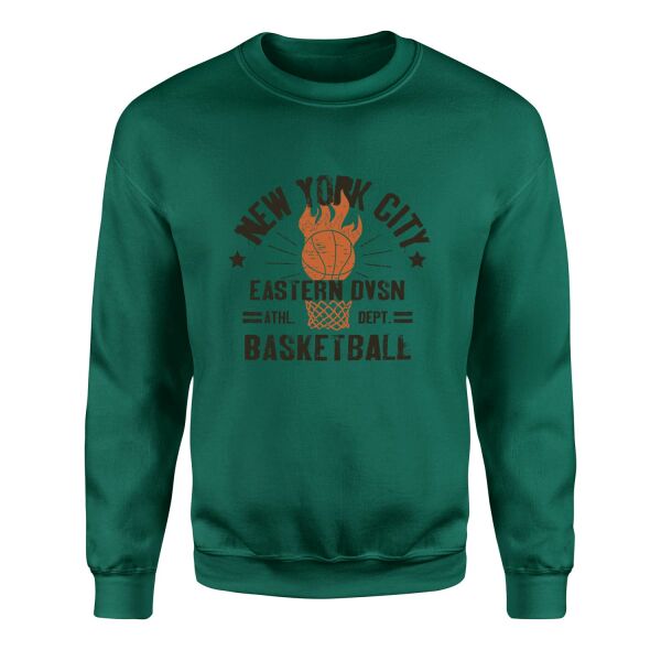 NYC Eastern DVSN Sweatshirt L - Nefti Yeşili