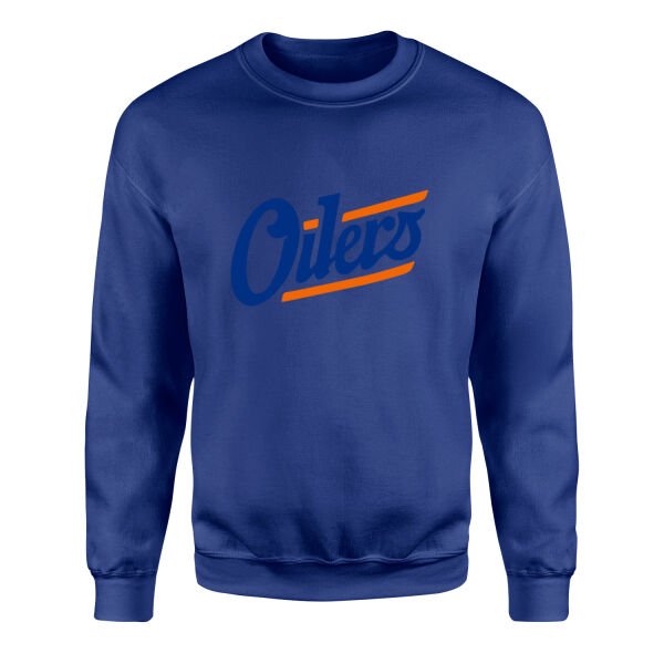 Edmonton Oilers Shield Sweatshirt S - İndigo Mavisi