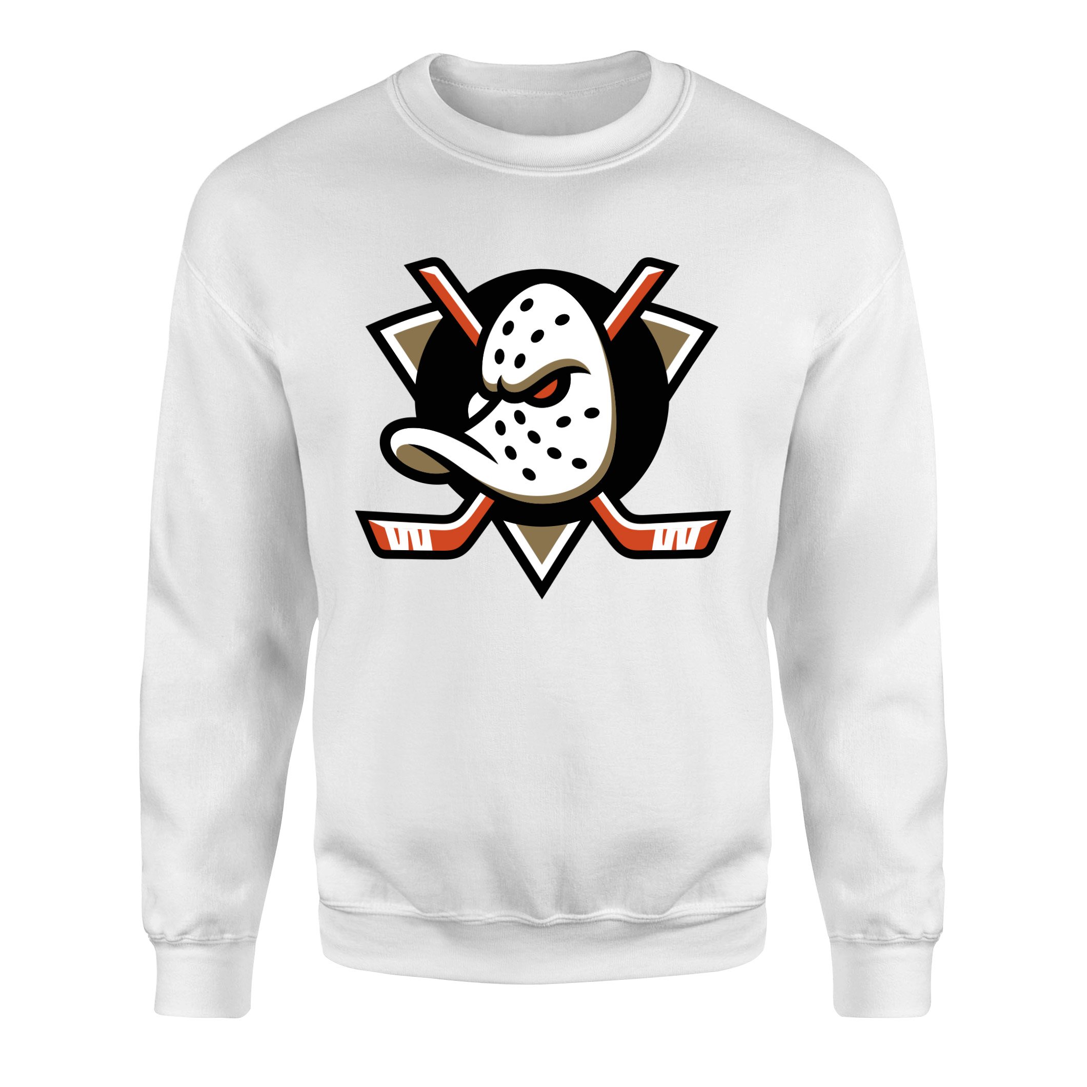Anaheim Ducks Shield Sweatshirt M - Beyaz