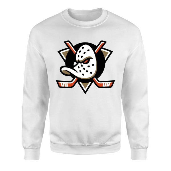 Anaheim Ducks Shield Sweatshirt M - Beyaz