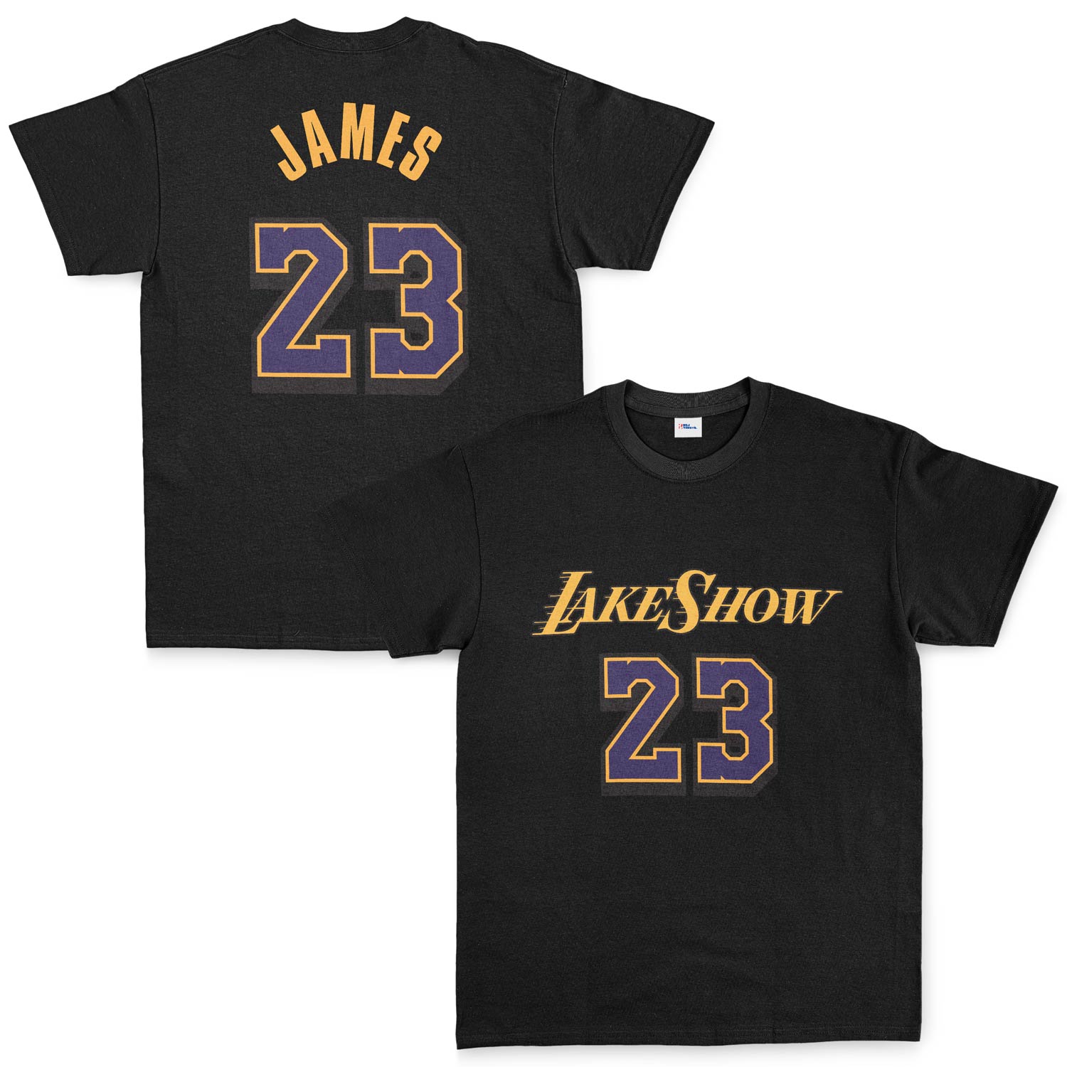 LeBron James 23 LakeShow Tişört S - Siyah