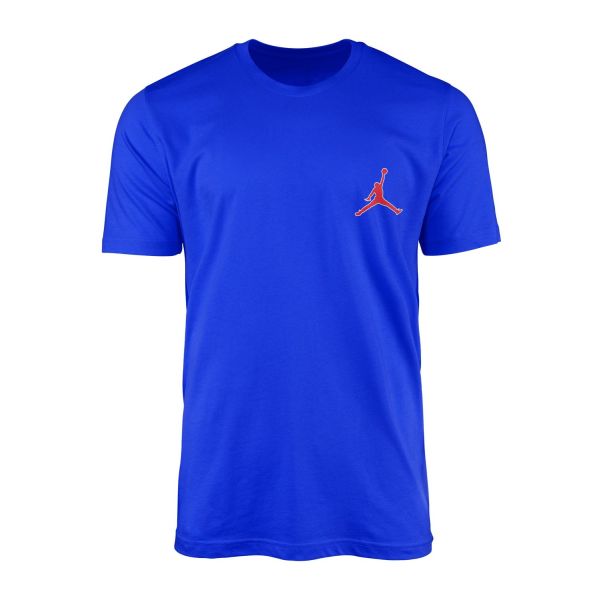 Air Jordan Red Stroked Tişört M - Mavi