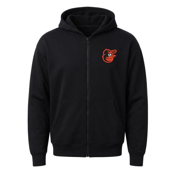Baltimore Orioles Fermuarlı Kapüşonlu Sweatshirt