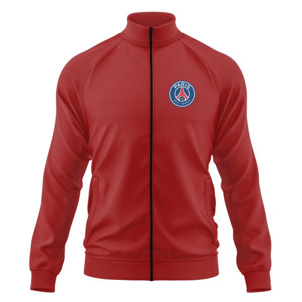 Paris Saint Germain Fermuarlı Sweatshirt XL - Kırmızı