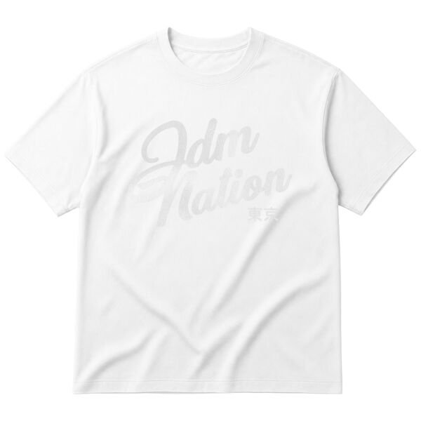 JDM Nation Oversize Tişört S - Beyaz