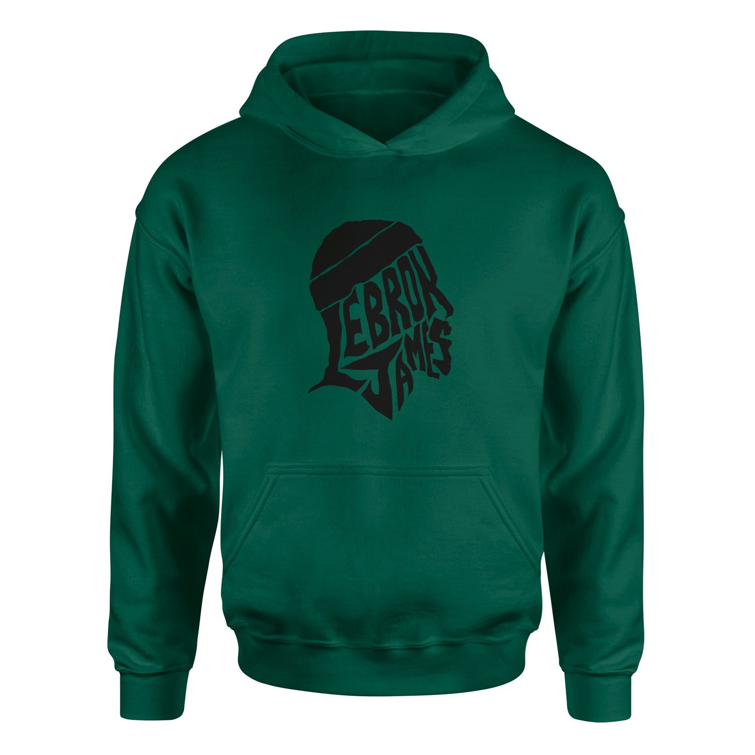 LeBron James Text Hoodie L - Nefti Yeşili