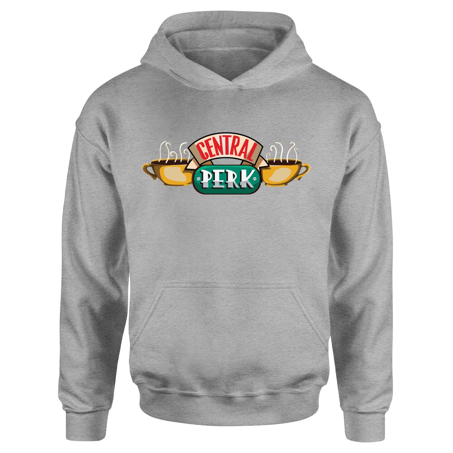 Central Perk Hoodie L - Gri
