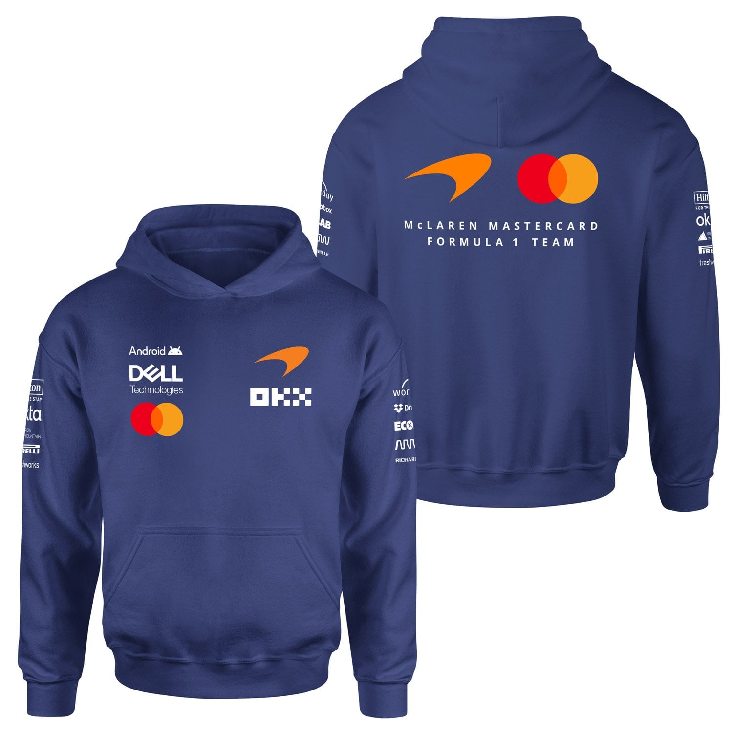 McLaren Racing 2026 Teamline Hoodie M - İndigo Mavisi