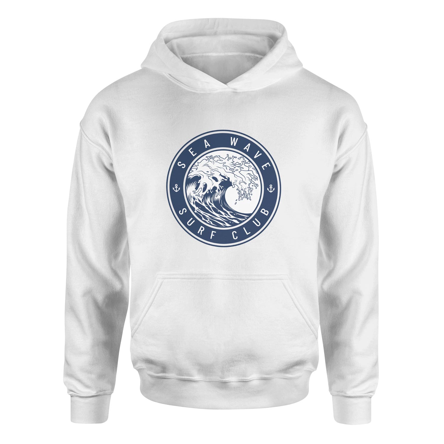 Sea Wave Surf Club Hoodie L - Beyaz