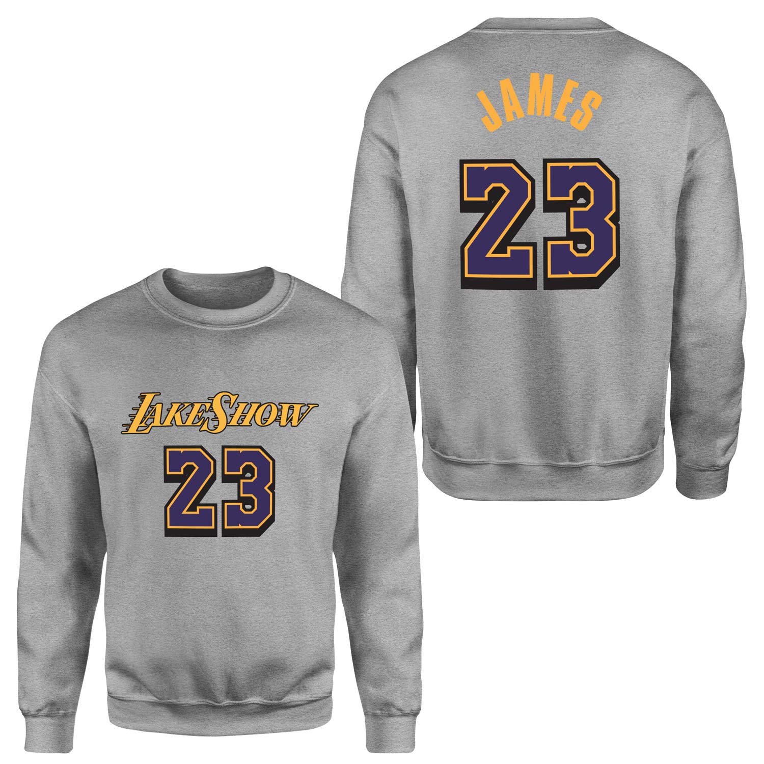 LeBron James 23 LakeShow Sweatshirt S - Gri