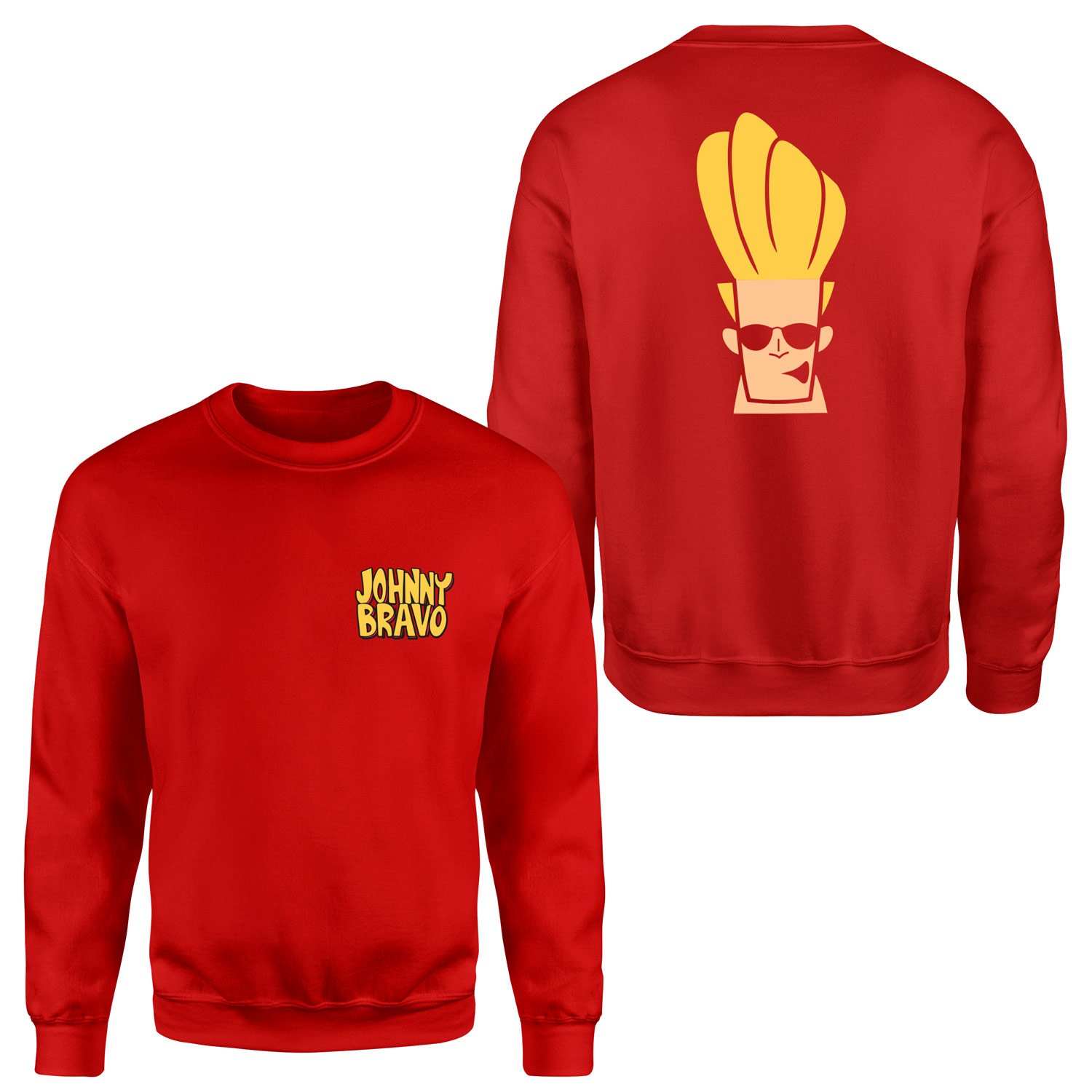 Woah Mamma | Johnny Bravo Sweatshirt XL - Kırmızı