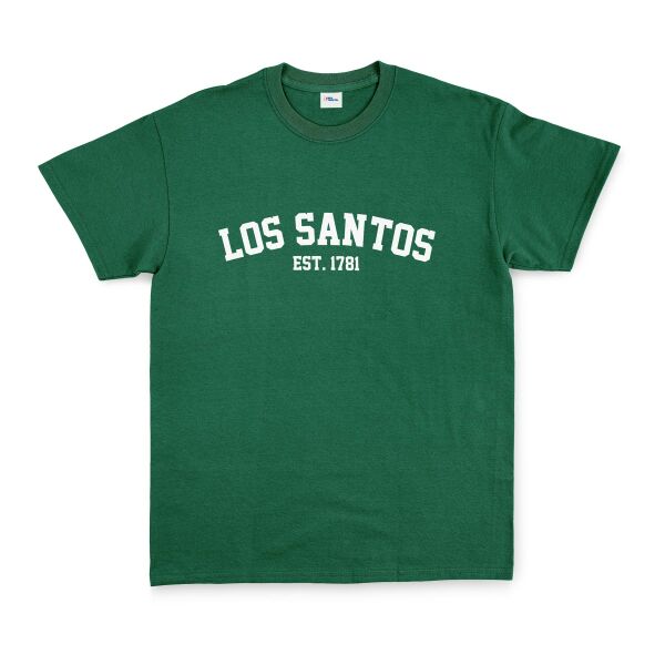 Los Santos EST 1781 Tişört XL - Nefti Yeşili
