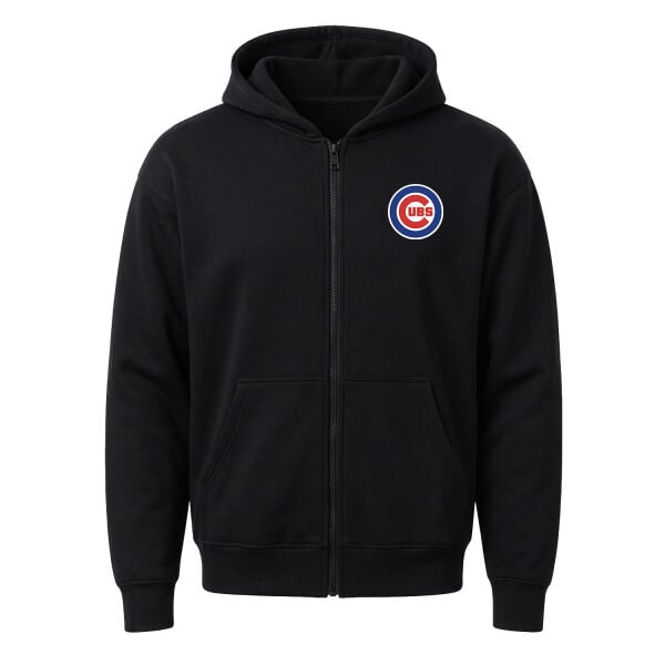 Chicago Cubs Fermuarlı Kapüşonlu Sweatshirt