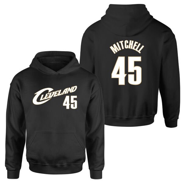Donovan Mitchell Cleveland 45 Forma Hoodie XL - Siyah