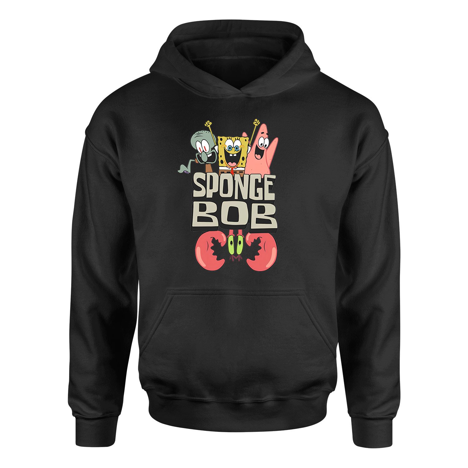 Sünger Bob Hoodie S - Siyah