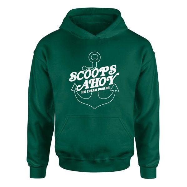Scoops Ahoy Ice Cream Parlor Hoodie S - Nefti Yeşili