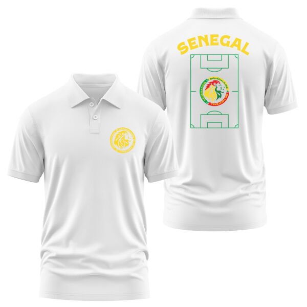 Senegal Dünya Kupası 2026 Polo Tişört L - Beyaz