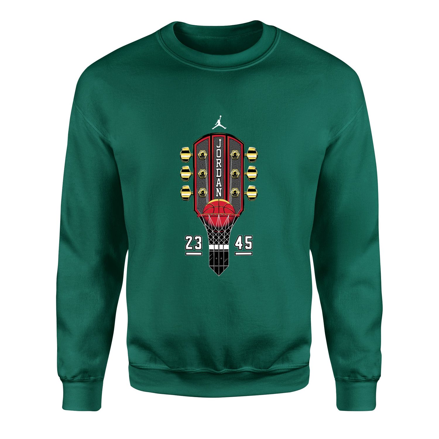 Air Jordan Guitar Sweatshirt XXL - Nefti Yeşili